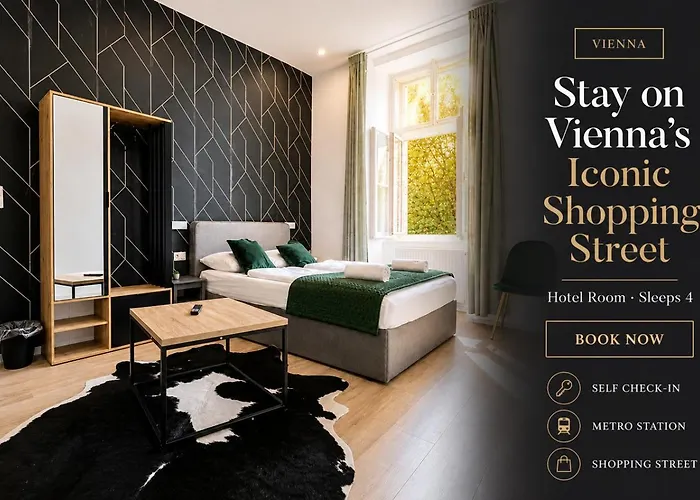 Szálloda 10-min To Westbahnhof, Modern With Tv, Wi-fi *